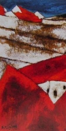 三岸節子、「冬の終り」、厳選、希少画集・額装画、人気作品、新品高級額 額装付