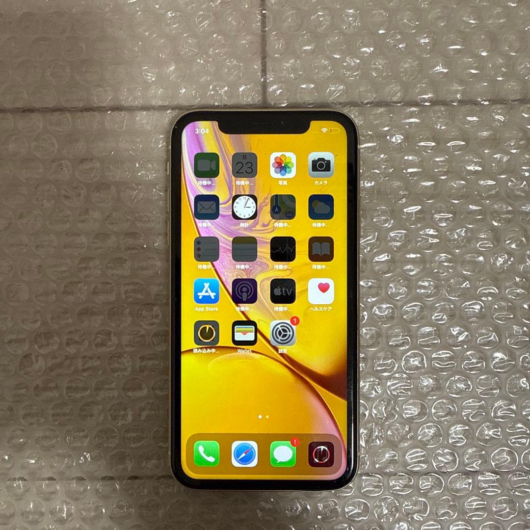 【背面割れあり】iPhoneXR 64GB イエロー