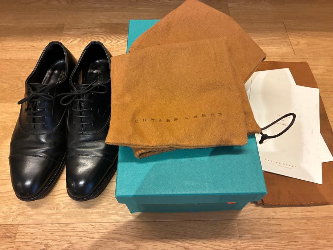 ま*ん様 EDWARD GREEN CHELSEA ブラック　71\2