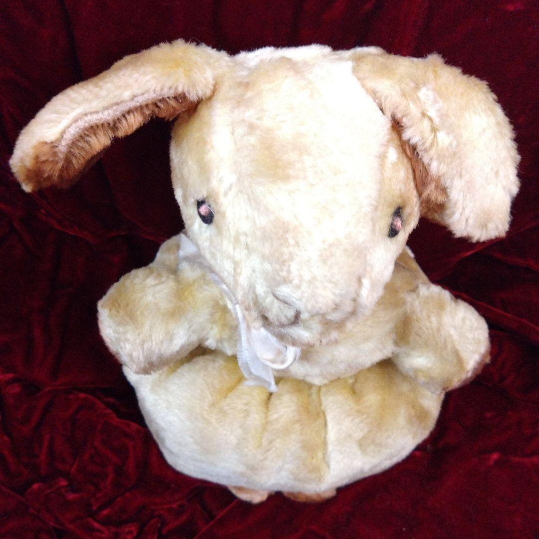 ‼️新年 セール‼️山吹色のウサギアンティークぬいぐるみ 9800円→8800円