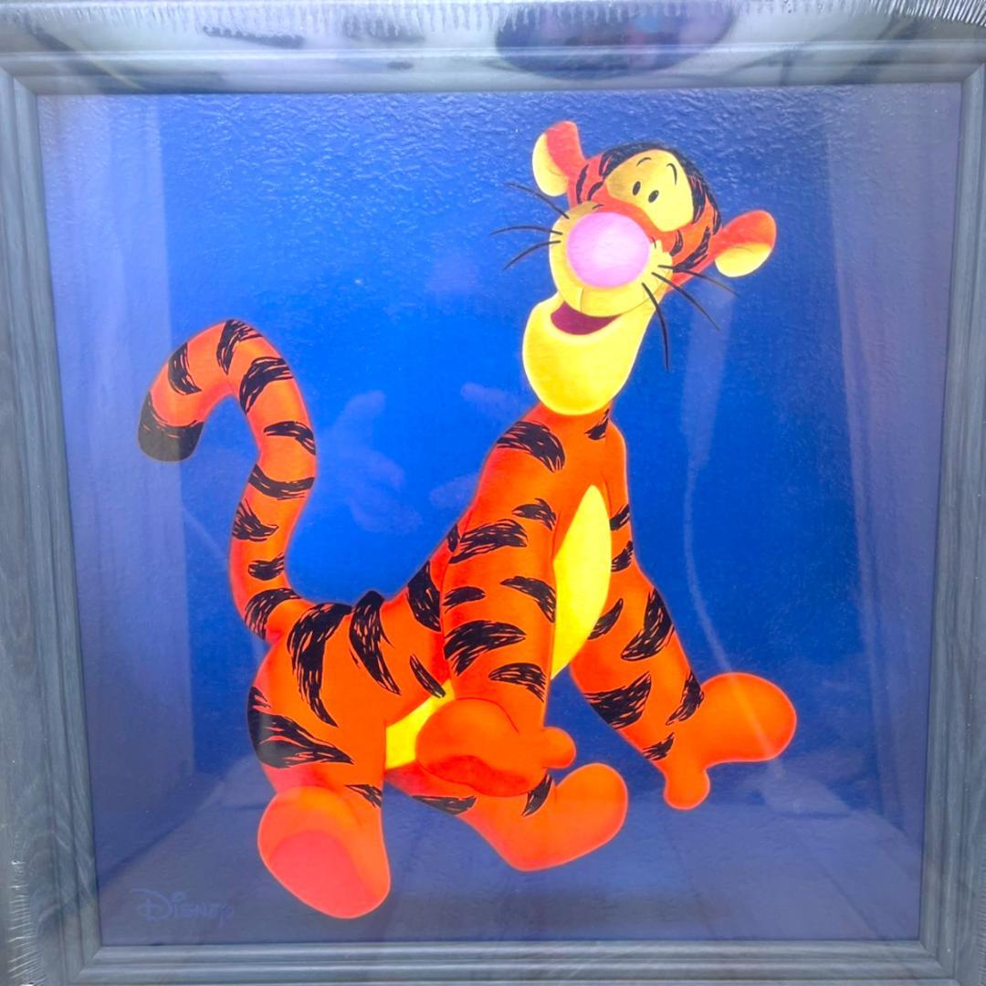 新品★くまのプーさん Winnie the Pooh ティガー 油絵風 額縁