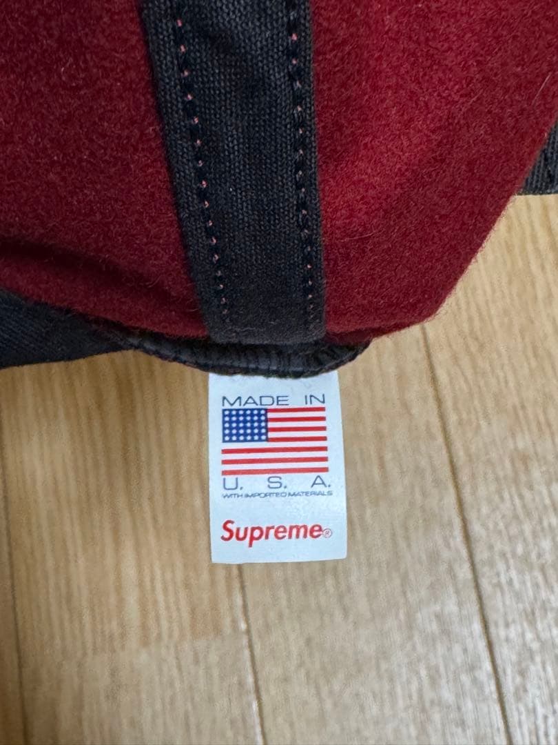 Supreme S Logo 6パネルベースボールキャップ　赤