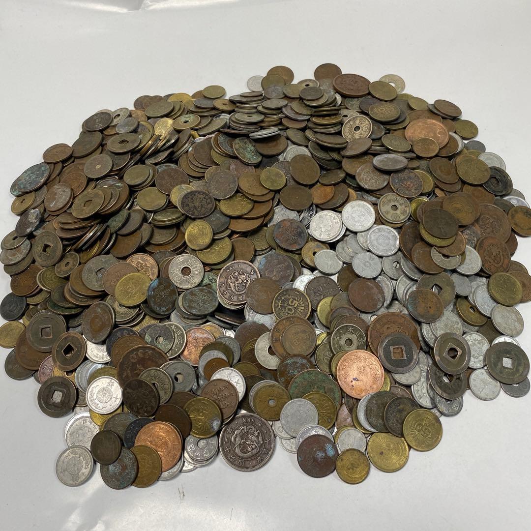 日本の古銭 明治 大正 昭和 レトロ まとめ売り 正味4.5kg NO.55