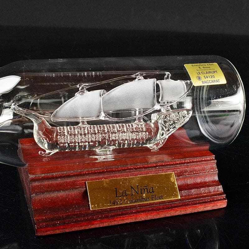 Baccarat　バカラ　ボトルシップ　コロンブスフリート　V　R7021