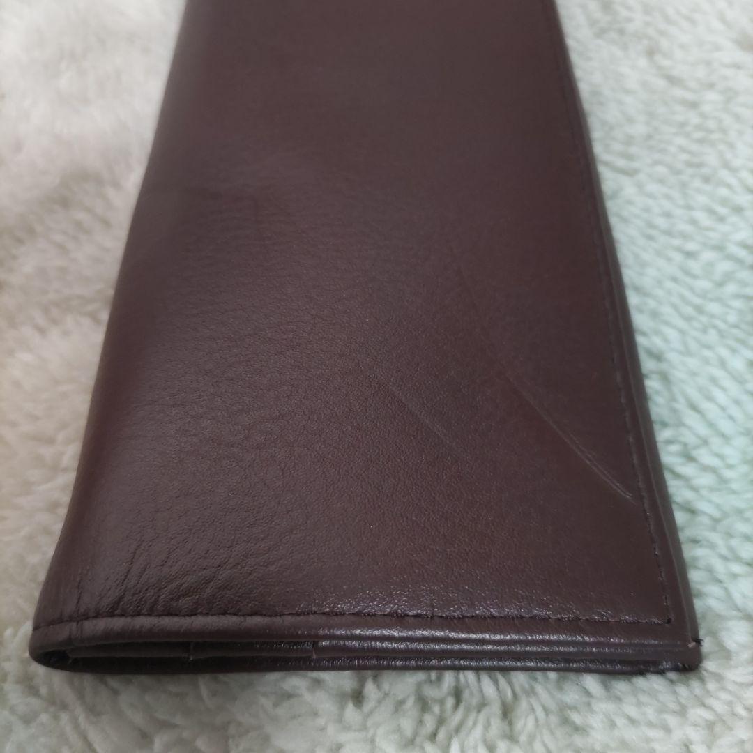 皇室　皇居　限定　長財布　折り財布　こげ茶　本革