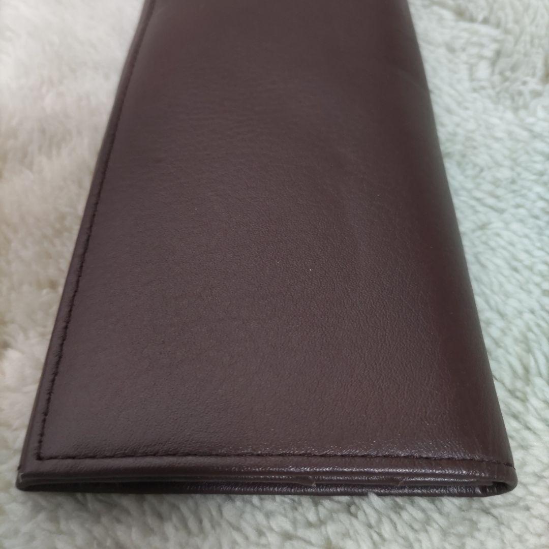 皇室　皇居　限定　長財布　折り財布　こげ茶　本革