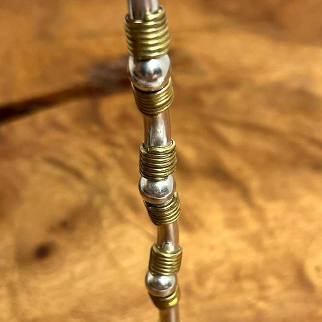 メキシコ ヴィンテージ シルバー 真鍮 ワイヤーラップ ブレスレットMEX925