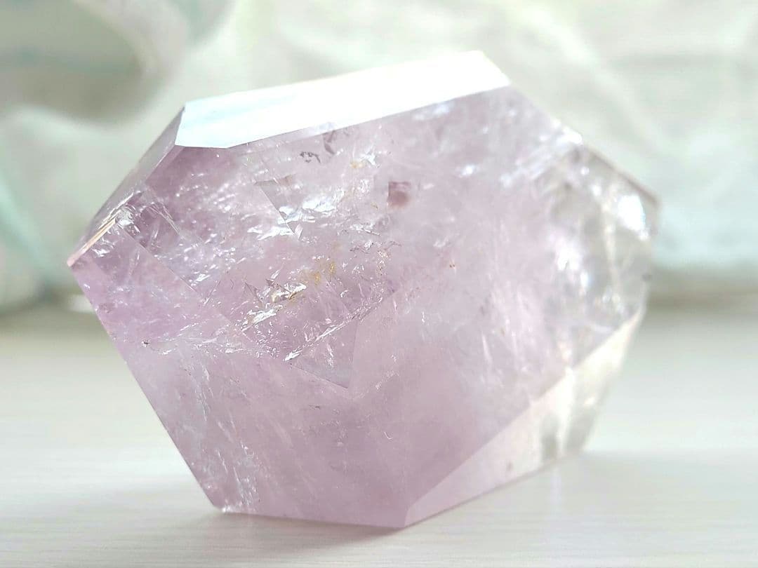 稀少◆ロマネサイトインアメジスト◆天然石置物　紫水晶　ディスプレイ　コレクション