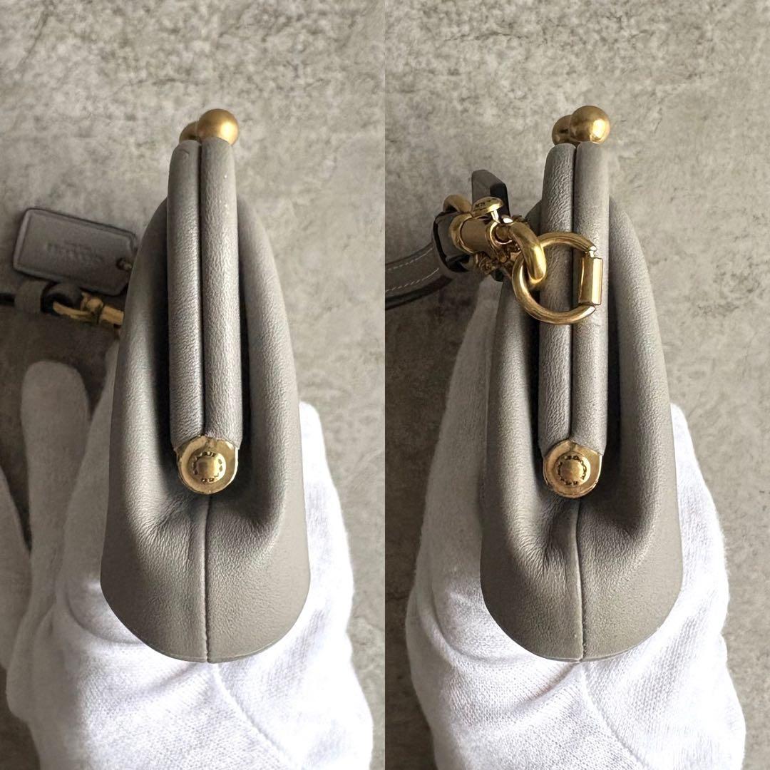 【サイ様】COACH がま口 ケース 財布 ポーチ Cロゴ 現行モデル