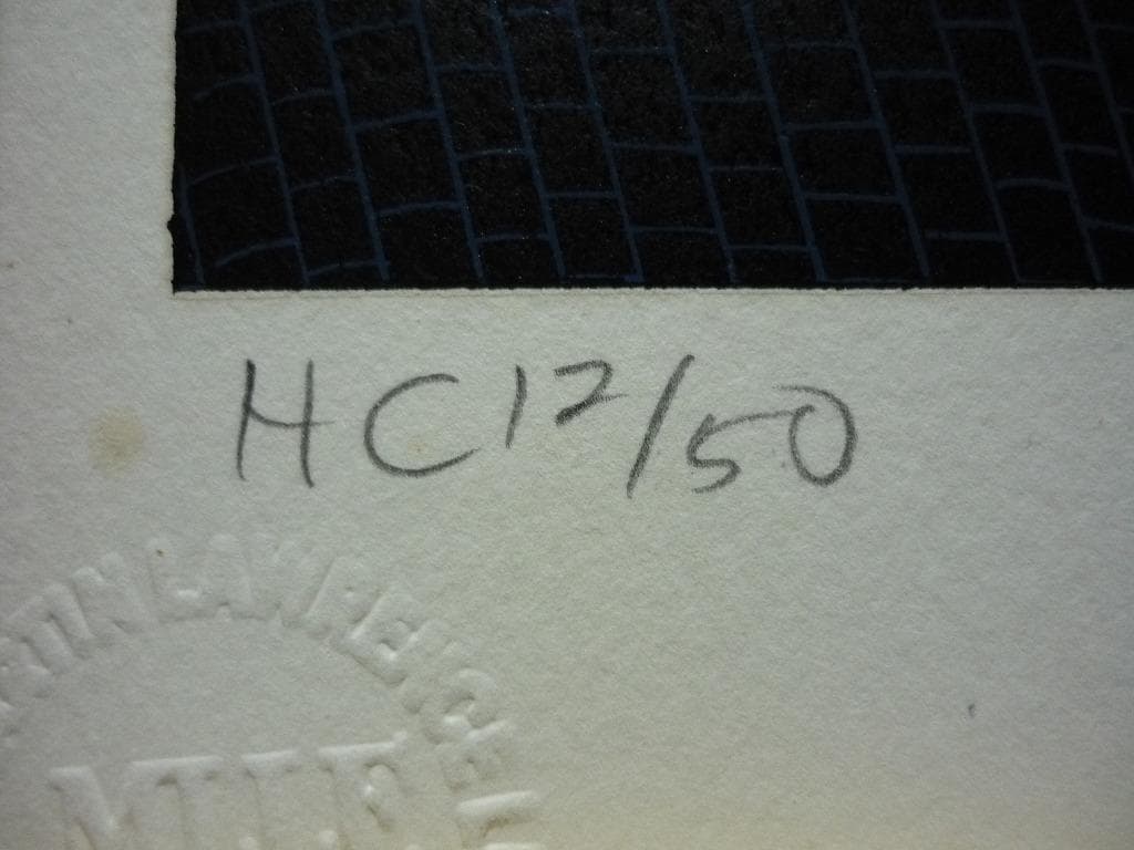 ★版画★ヒロ・ヤマガタ　シルクスクリーン　泥棒2★S44