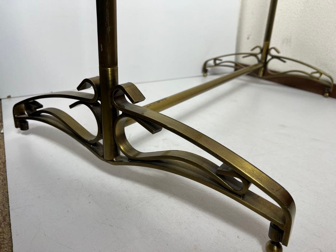 ② アンティーク　ゴールド　ハンガーラック ビンテージ　アイアン　幅90cm