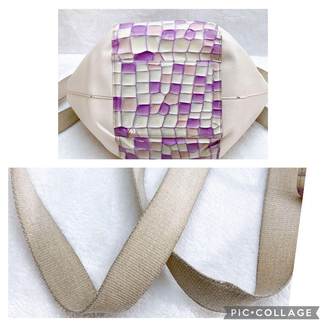 ✨綺麗✨ATAO アタオ バタフライ 2wayバッグ ヴィトロ 金具　ラベンダー