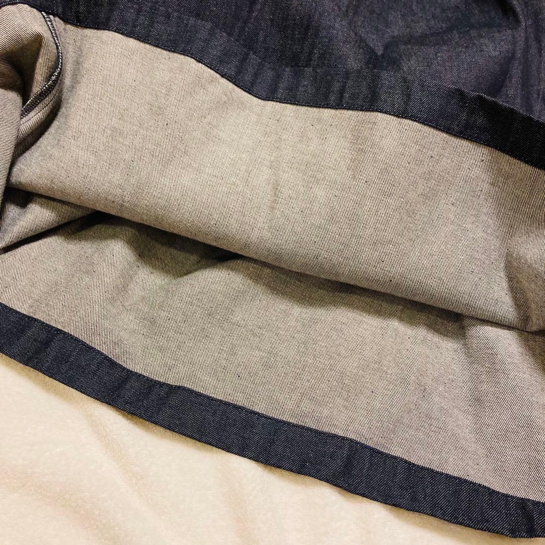 タグ付　トラディショナルウェザーウェア　ギャザーボリュームキュロットデニムパンツ