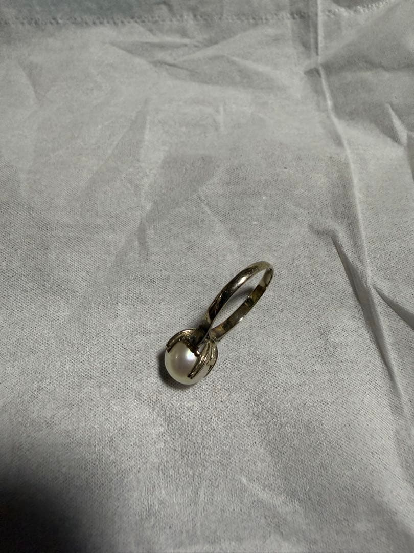 K14WGパールリング総重量2.85g