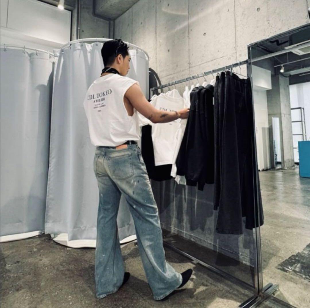 CDL TOKYO タンクトップ ホワイト 2025 カットオフ　ノースリーブ