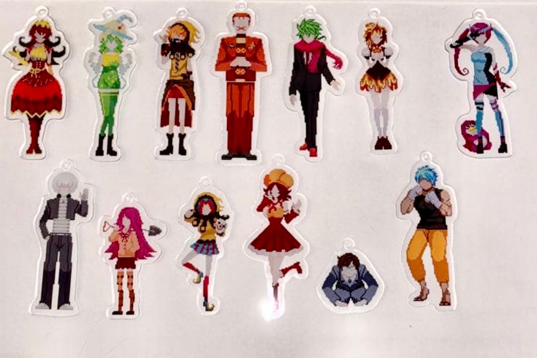 キミガシネ ドット絵 ピクセルアート アクリルキーホルダー