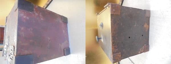 AKa6806　時代　古い　金庫　当時物