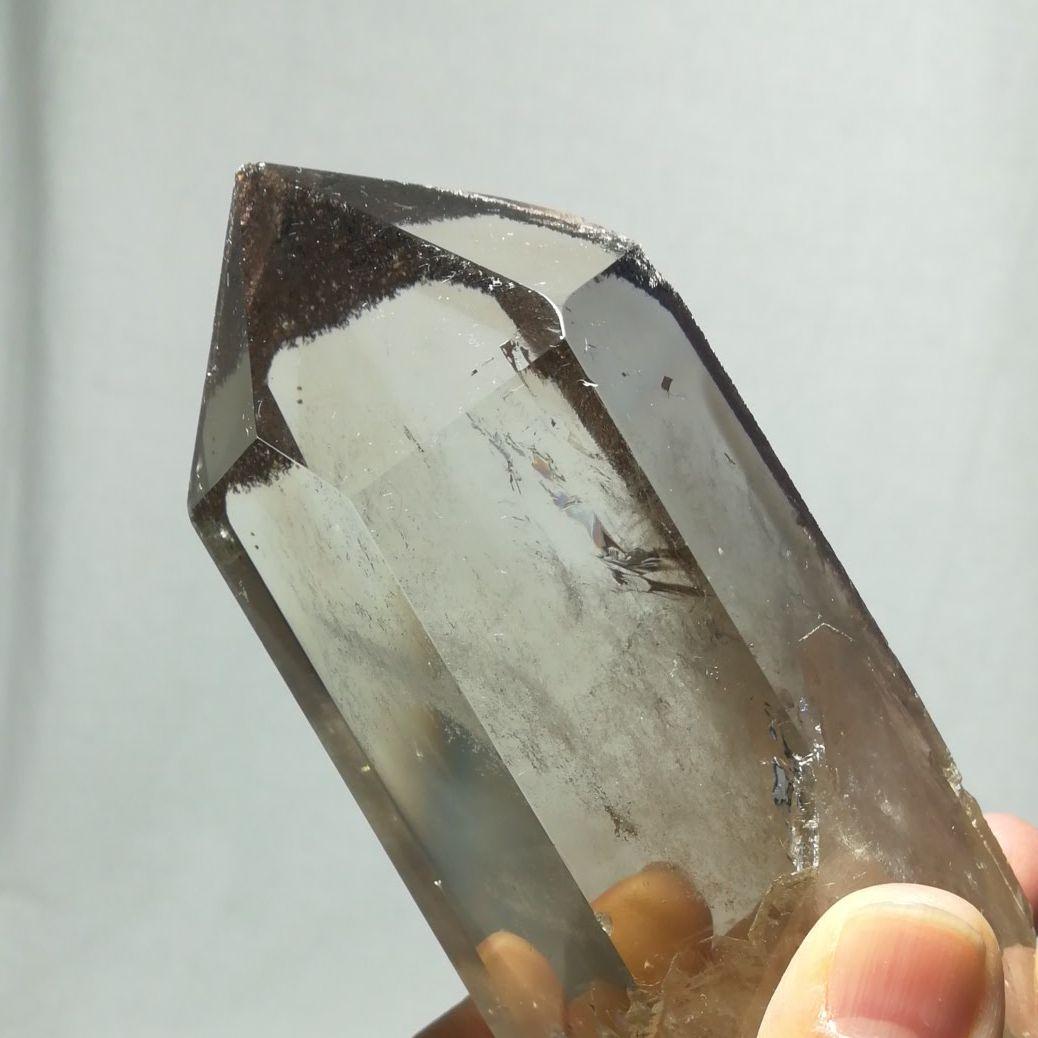 天然石　水晶原石　水晶ポイント　台座付き