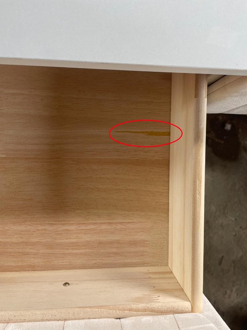 木製ドレッサー ベージュ 訳あり品　実物写真あり 108-80-15 デスクのみ