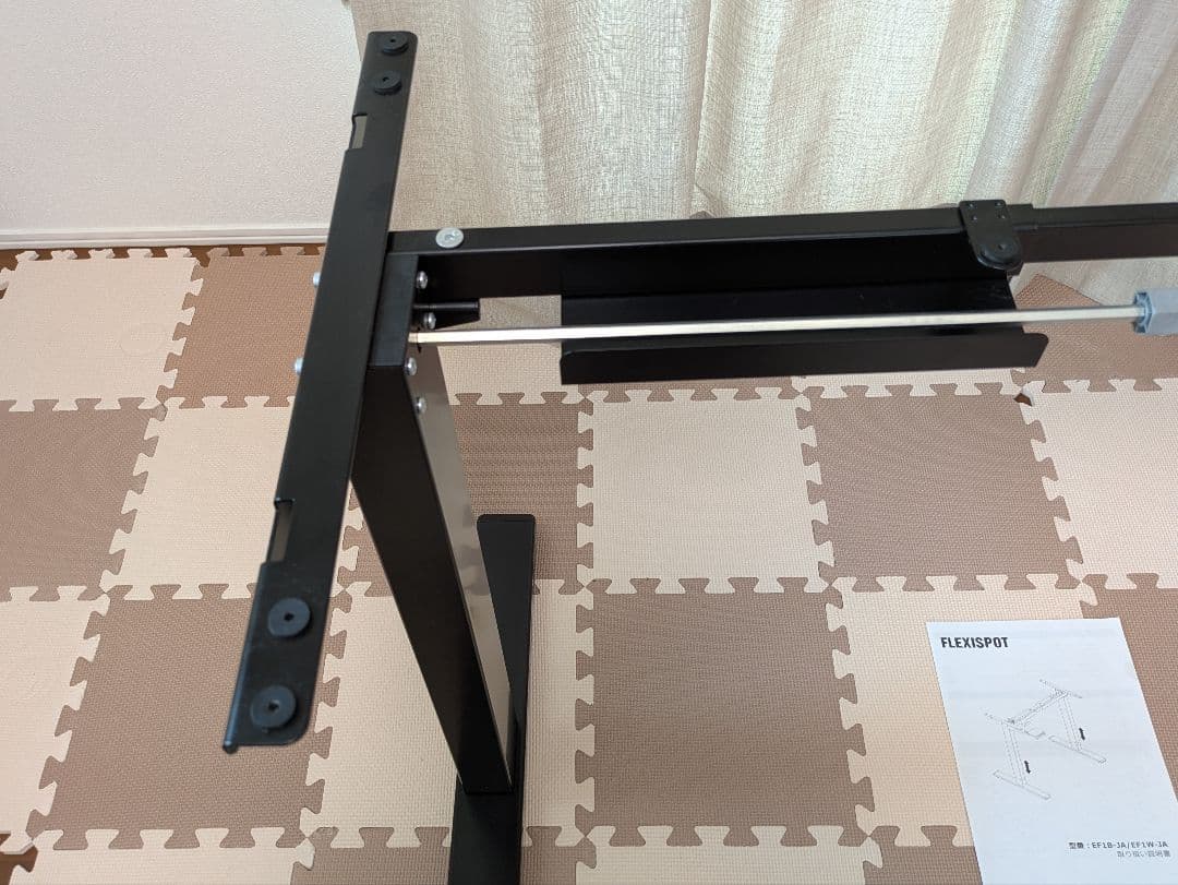 FLEXISPOT EF1B 電動昇降デスクフレーム（ブラック）脚のみ