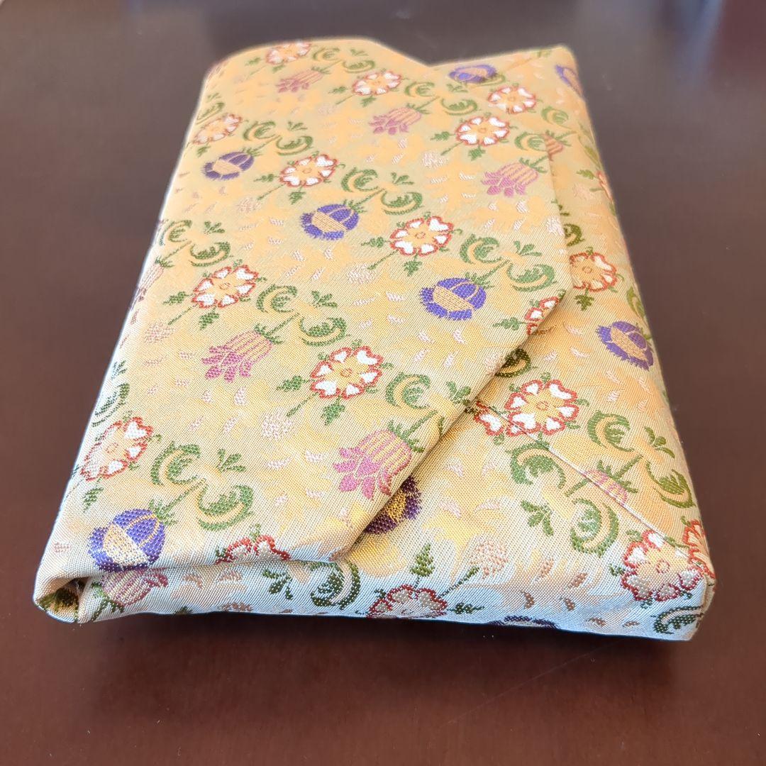 徳斎 未使用品 数寄屋袋 茶道具 金襴 葡萄牙錦 表·裏千家 和クラッチバッグ