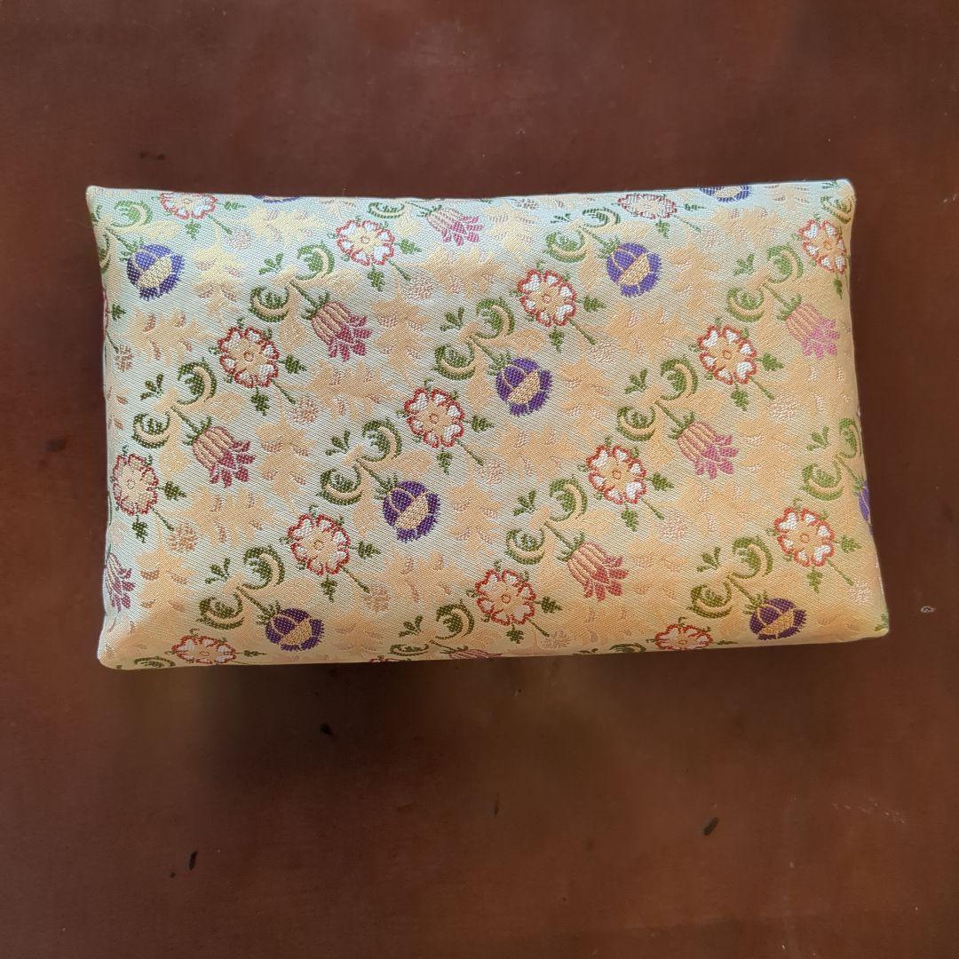 徳斎 未使用品 数寄屋袋 茶道具 金襴 葡萄牙錦 表·裏千家 和クラッチバッグ