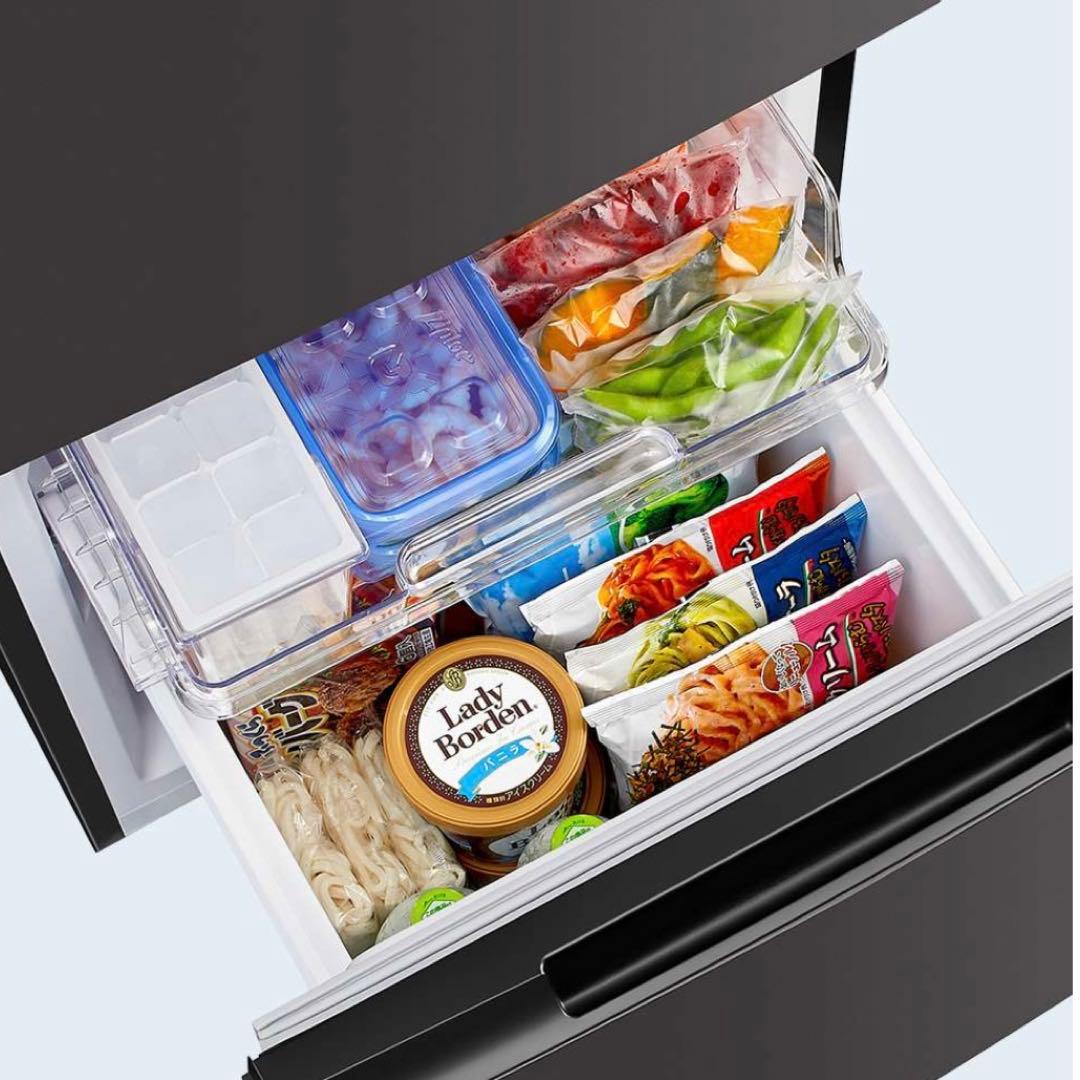 【SHARP 冷蔵庫 SJ-D15J】152L ドア付替可／マットダークグレー