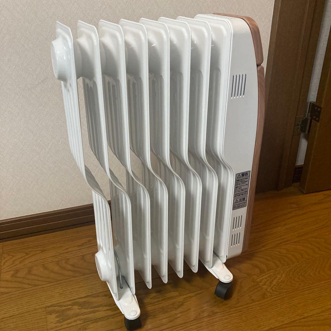 木目調オイルヒーター デジタル操作パネル