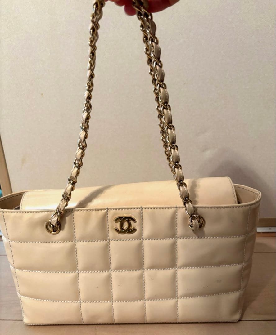 し*い様 CHANEL✨ベージュ キルティング ショルダーバッグ✨美品✨お値下げ