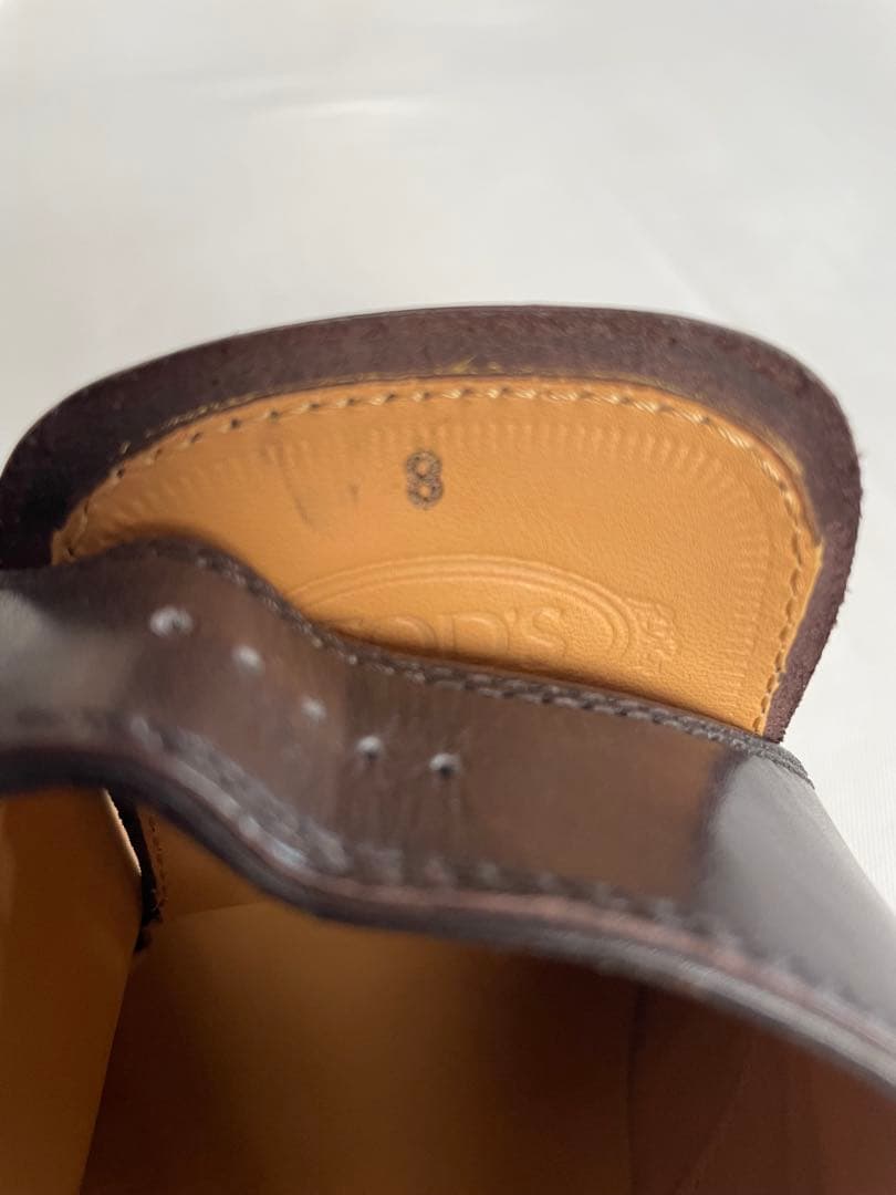 【新品】１５万 試着のみTod’s トッズ　モンクストラップ　ダークブラウン　８