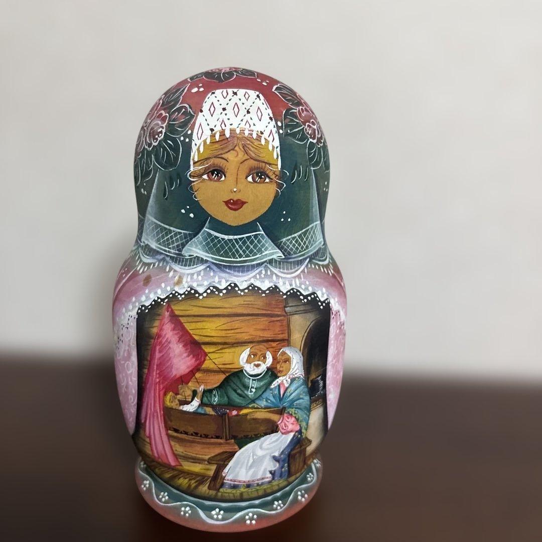 手描きマトリョーシカ 7個セット