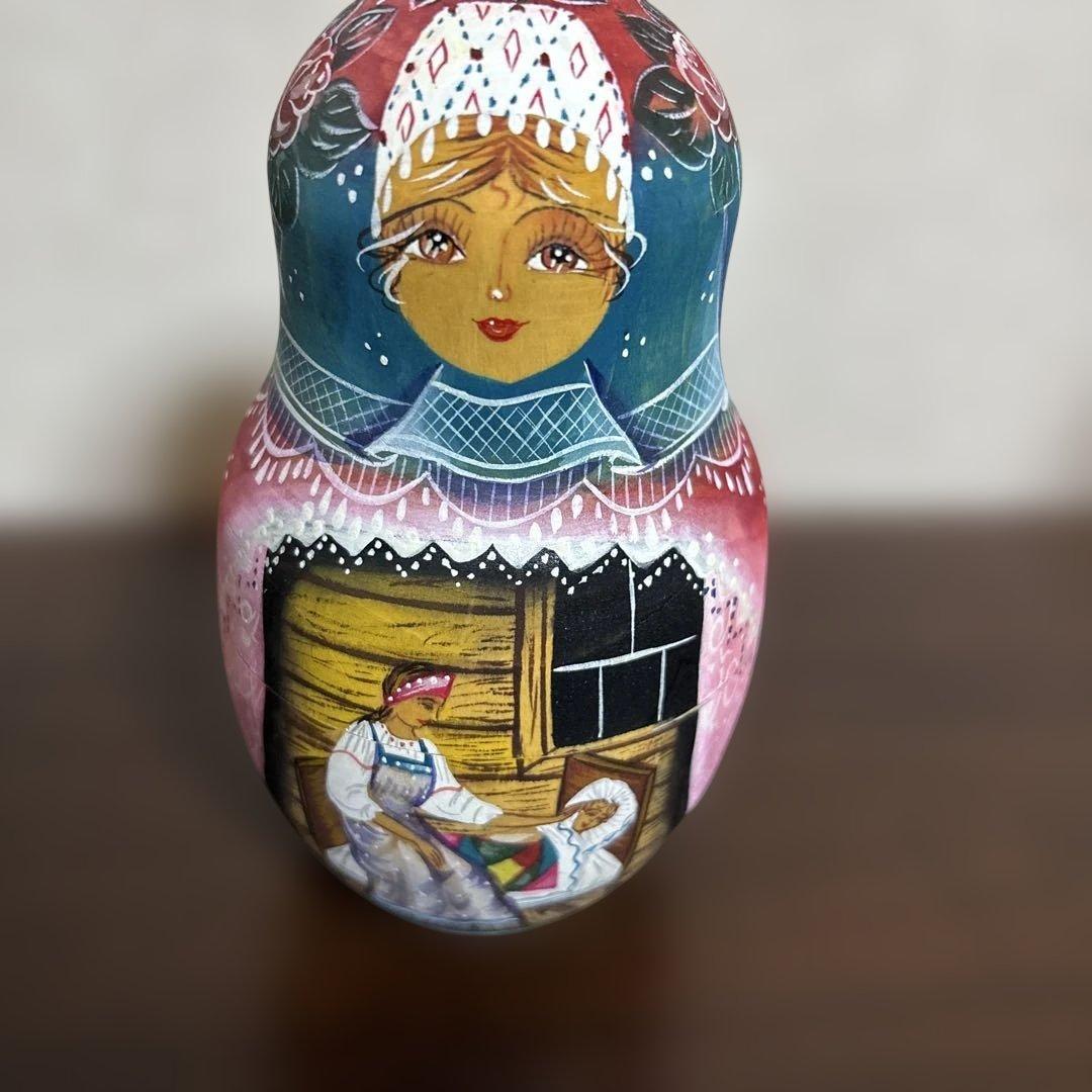 手描きマトリョーシカ 7個セット