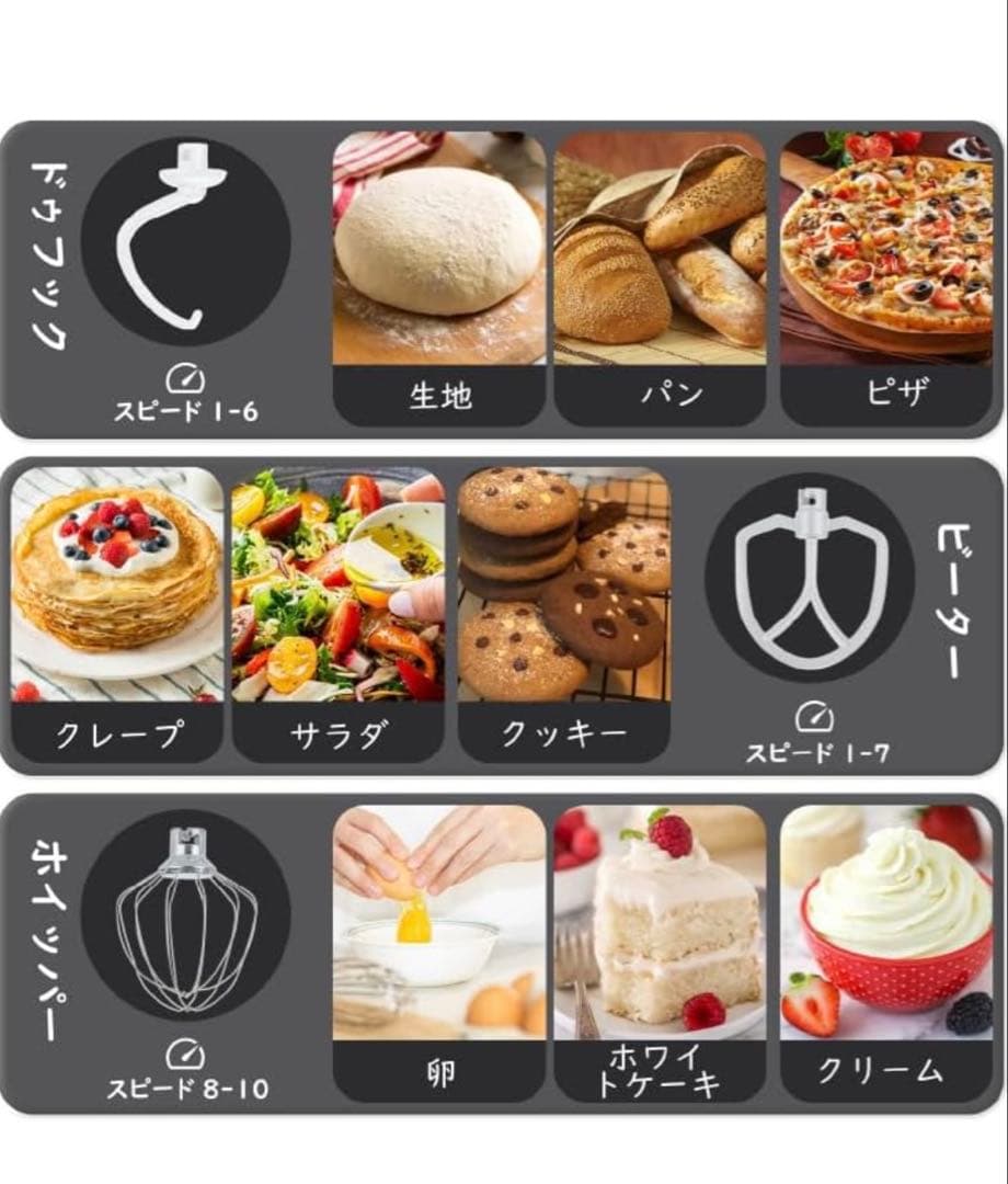 Kitchen in the box スタンドミキサー KSM35 ブラック