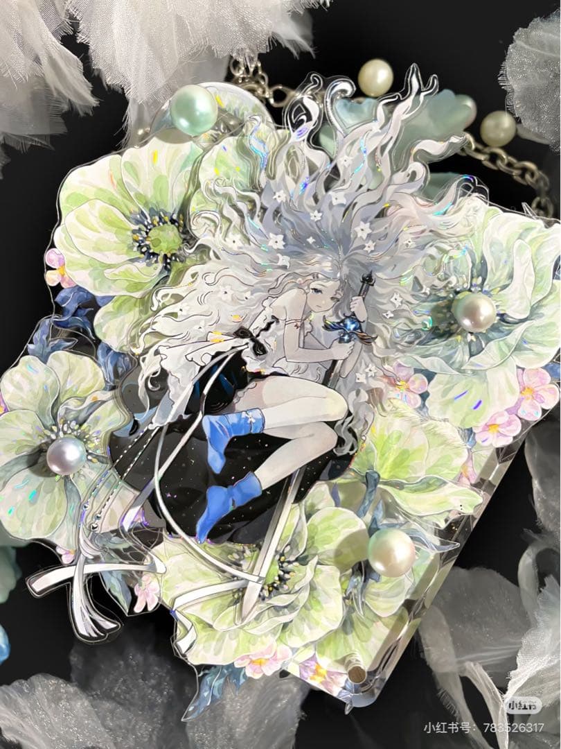 【9072】海外　マスキングテープ　4.8m巻　貝殻光カッティング人物系　女の子