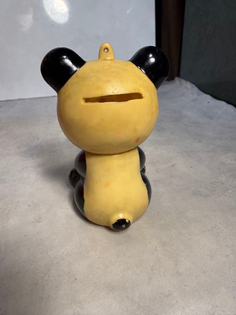 昭和レトロ パトラ パンダ 貯金箱 ソフビ 笛鳴り 当時物　昭和30年代