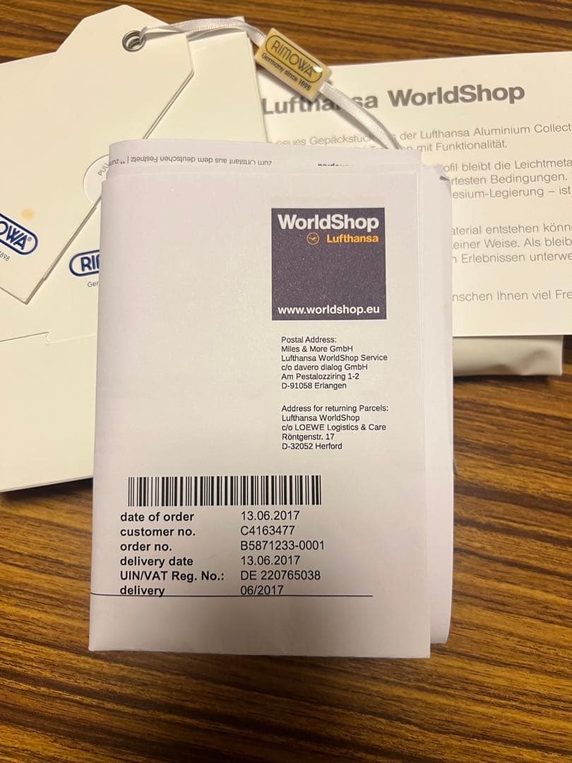 RIMOWA トパーズ ステルス ルフトハンザ限定 32L 2輪 機内持ち込み可