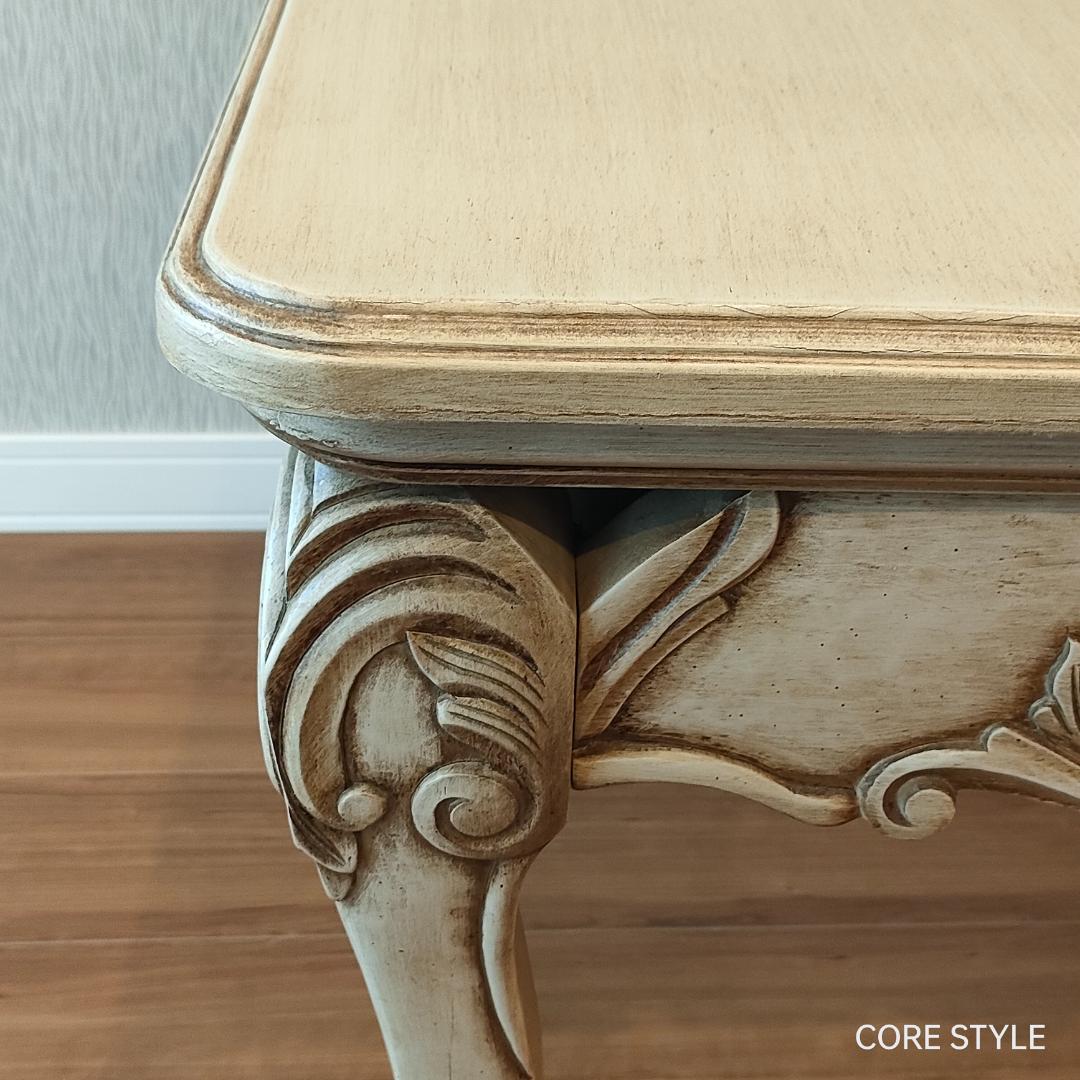 アンティーク調　オケージョナルテーブル　ロココ調　シャビーシック