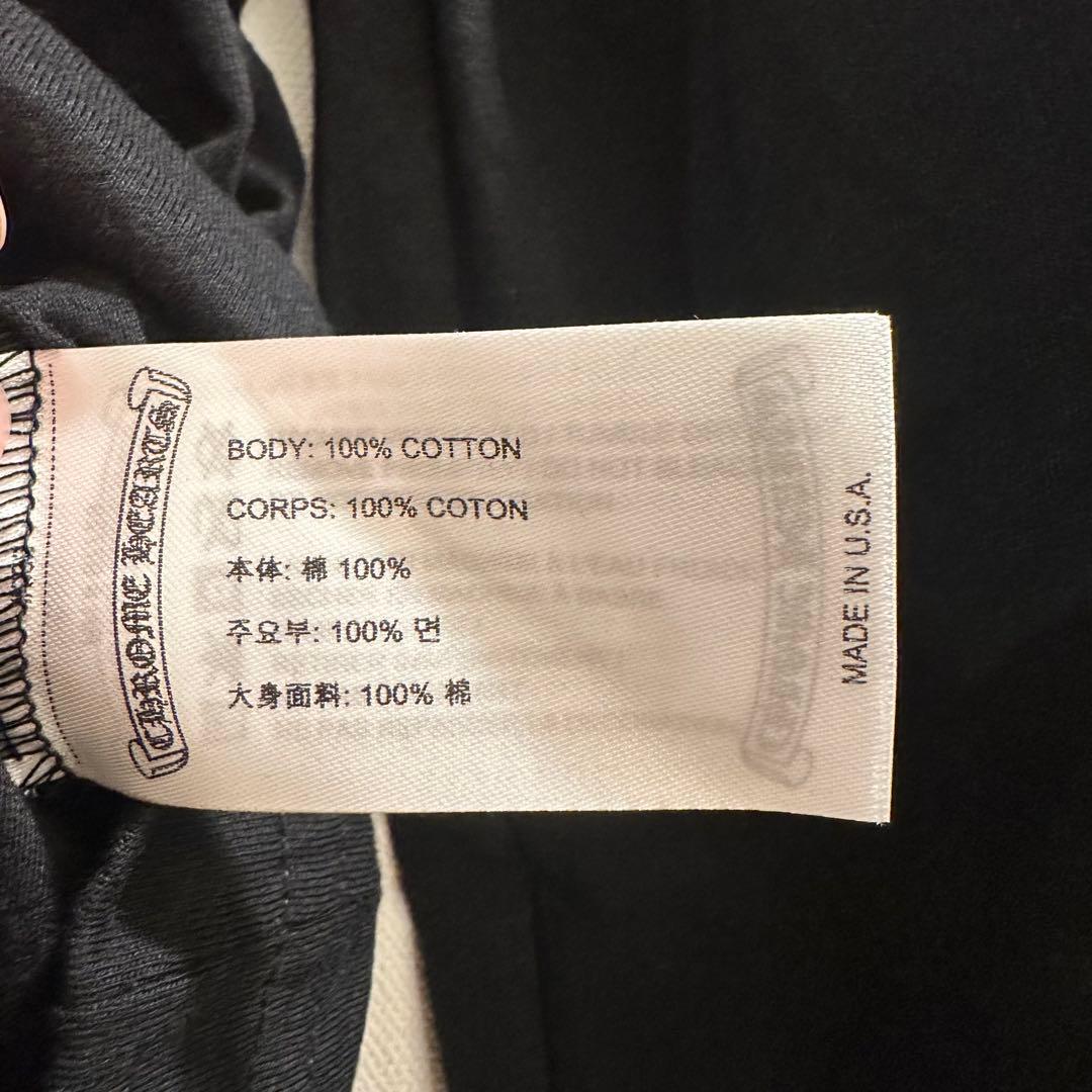 【新品正規品】CHROME HEARTS 長袖Tシャツ　ブラック　ピンク S