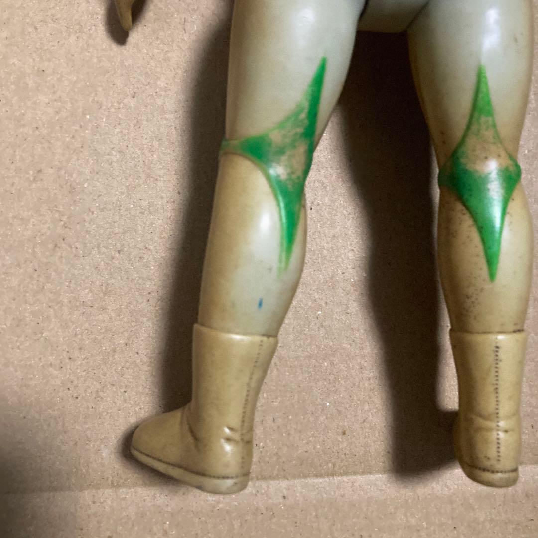 当時物 ミラーマン 面取れ ソフビ 人形 ブルマァク 円谷プロ