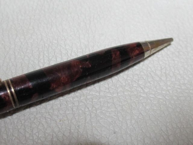 1920年代米国製◆パーカー『PARKETTE』黒とえんじマーブル模様 ペンシル