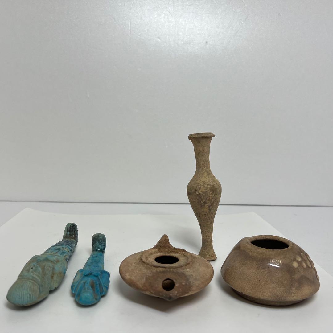 古代　エジプト　紀元前　ウ・シャブティ置物等　333g 東K8-0105①トエチ