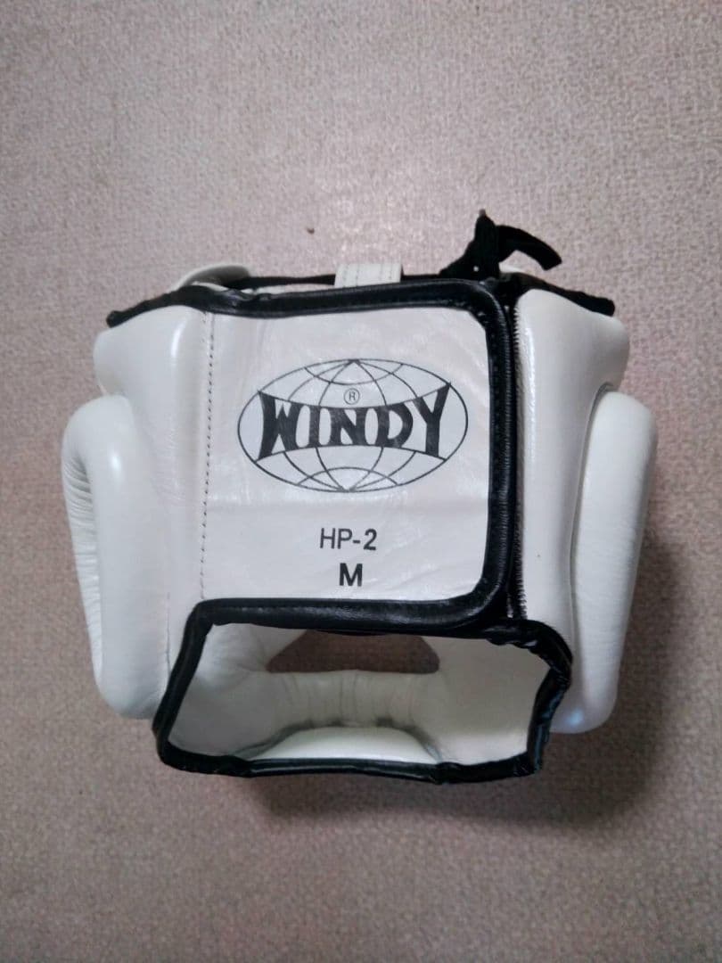 本革製WINDYヘッドギア HP-2 白 M サイズ 新品