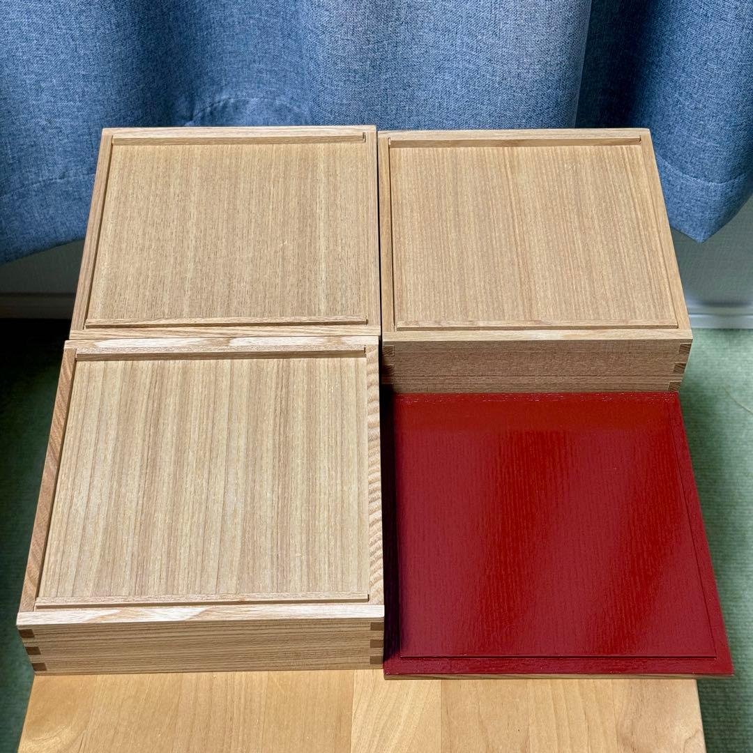 松屋漆器店白木三段重(仕切り無し)