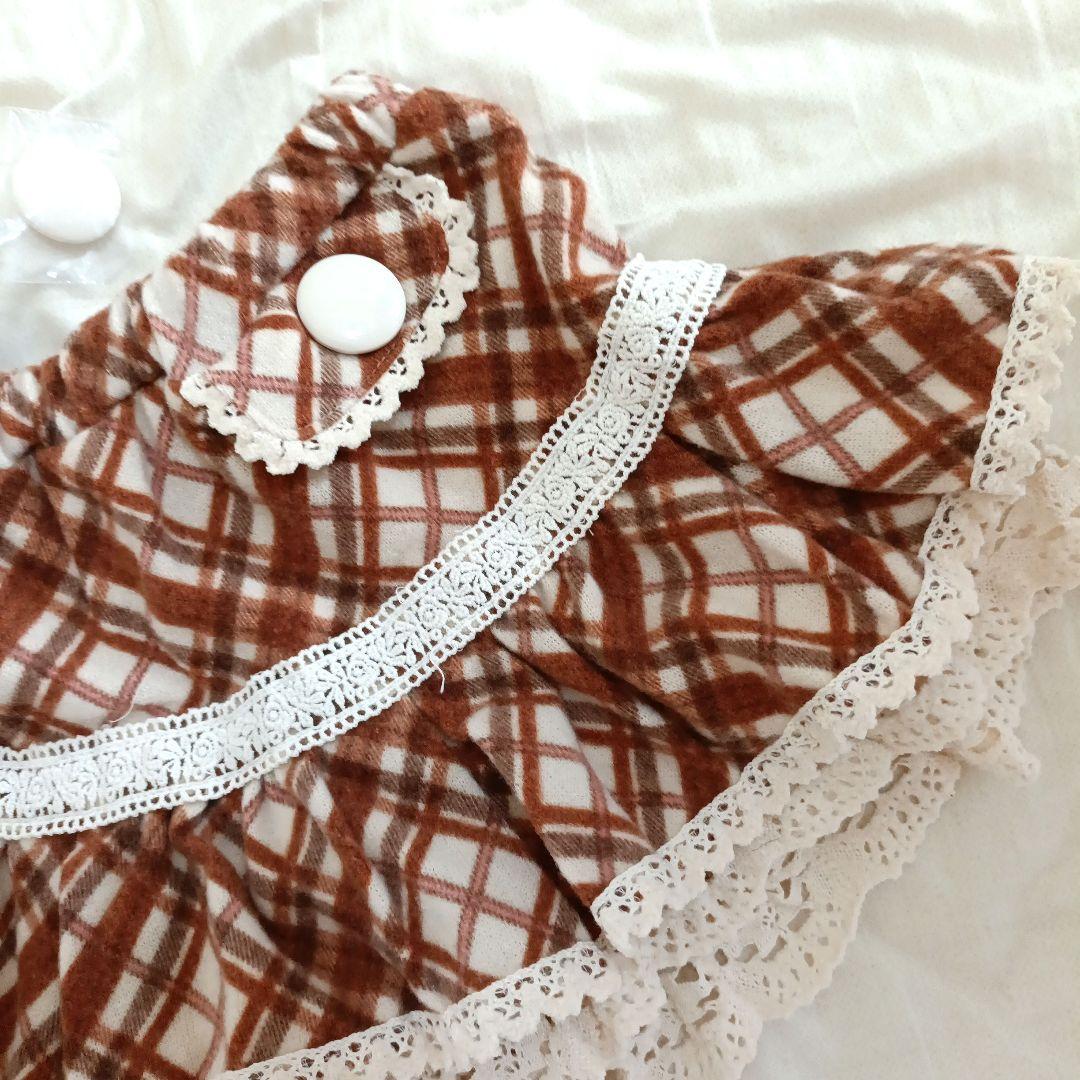 【タグ付き】LIZ LISA　00S希少　起毛チェックコットンレース　スカパン