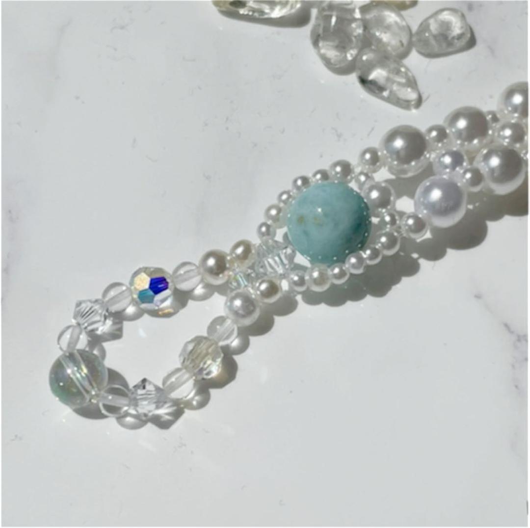 ペット用ビーズネックレス極小！　MGH-015