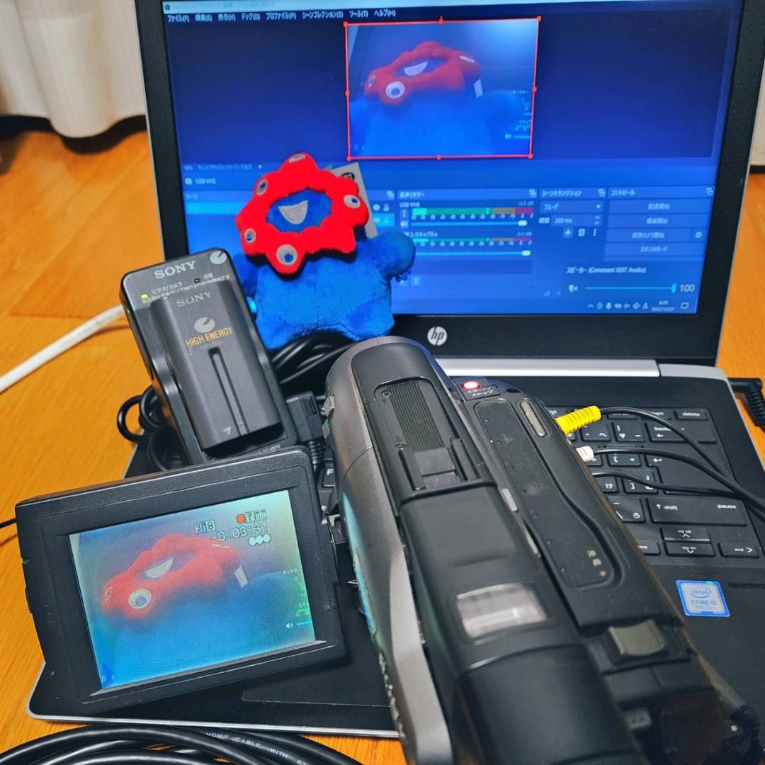 【動作確認済】SONY 高画質 8ミリ Hi8 ビデオカメラ ACアダプタセット