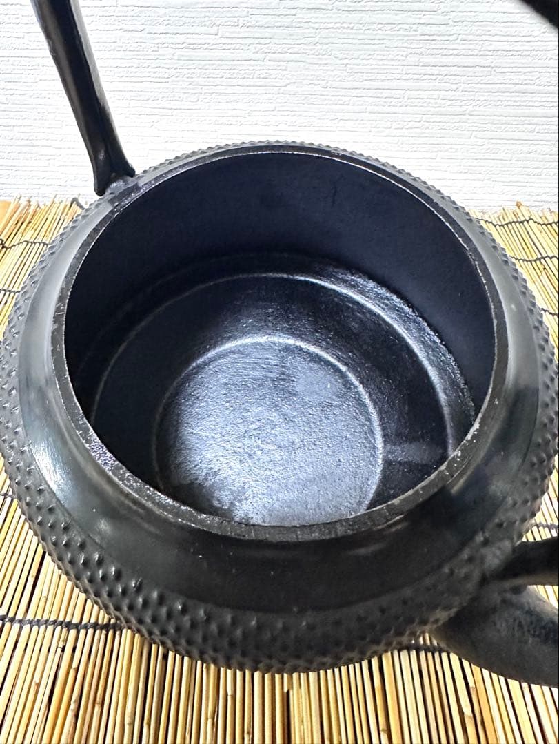 未使用品　成龍堂鋳造所 伝統工芸士 及川　齋（齋峰)造　万代屋アラレ　3升