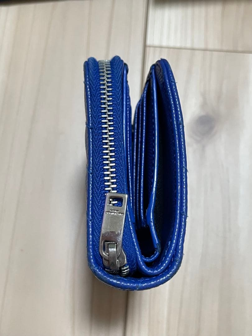 SAINT LAURENT ブルー 二つ折り財布