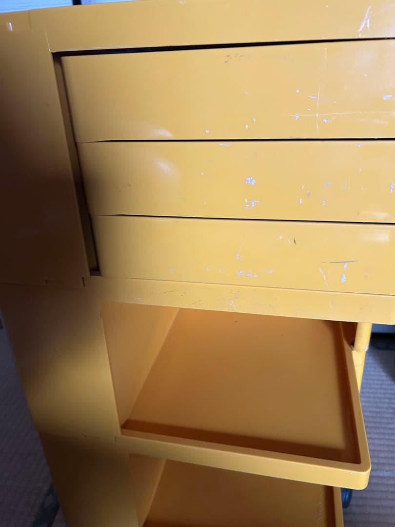 B-LINE　ボビーワゴン　3段3トレイ　イエロー