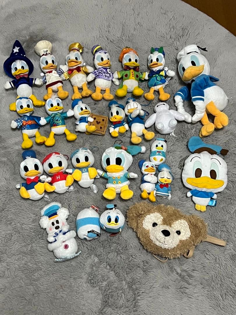 ドナルド等ぬいば、ぬいぐるみ、Tシャツ、ダッフィポーチ